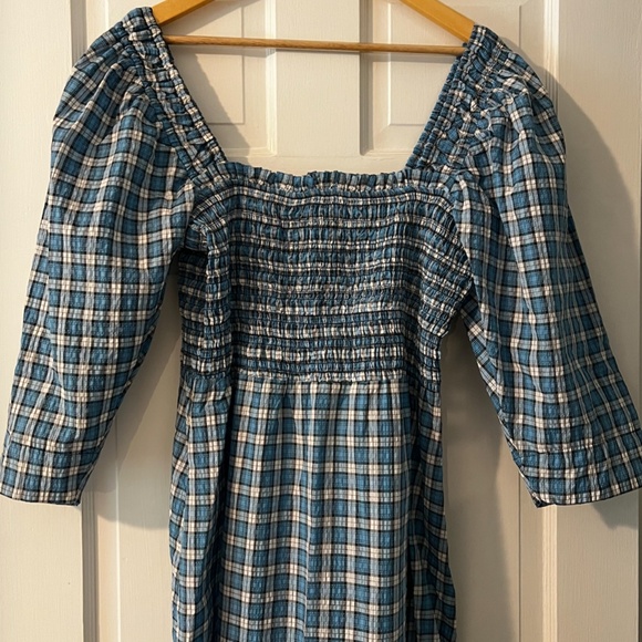 Ganni, Cotton-blend Seersucker Midi Dress, 12 - Picture 7 of 7